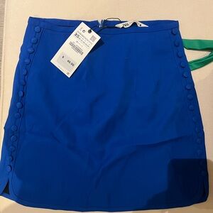 Blue Zara Skirt XS MINI SKIRT